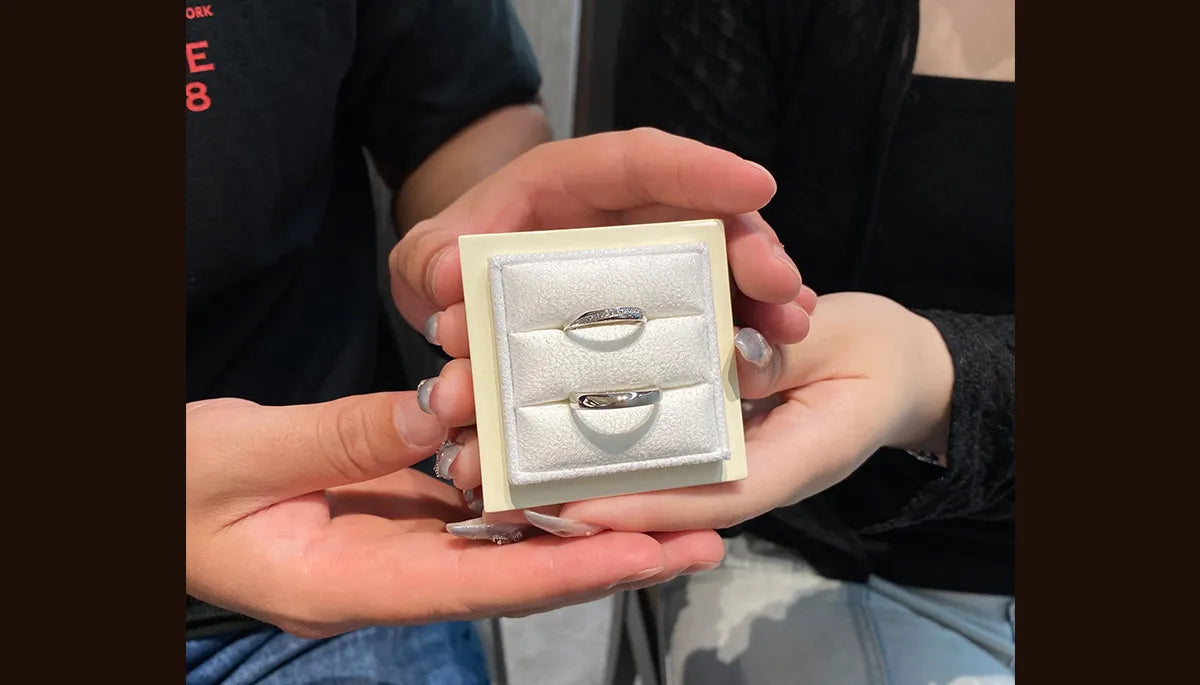 二人が気に入ったデザインと予算に合った「LUCIE/ルシエ」を選びました