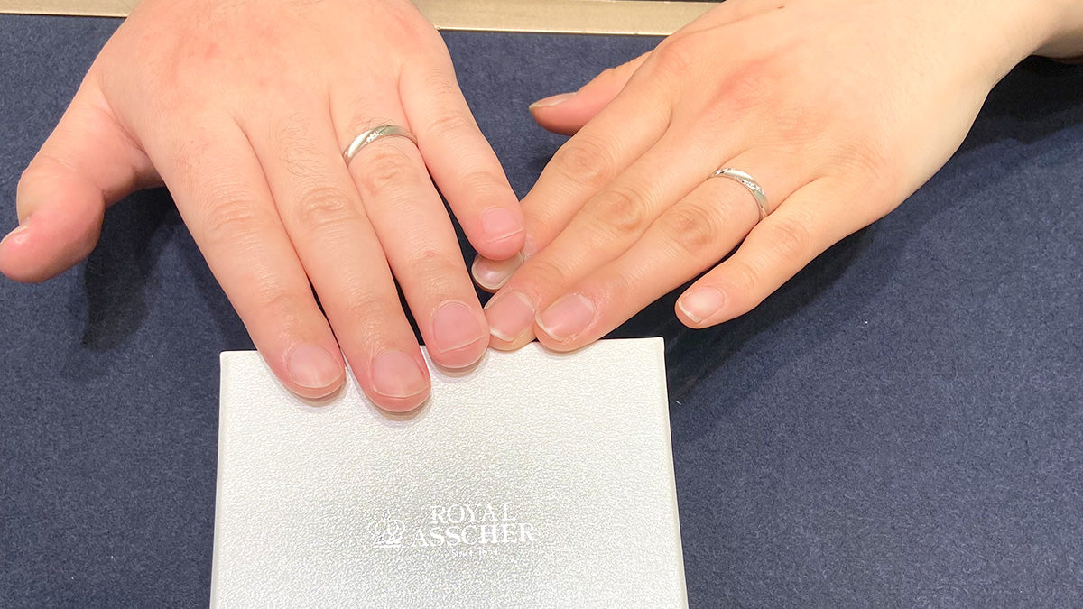 高品質のダイヤモンドとデザインもお気に入りの『ROYAL ASSCHER / ロイヤル・アッシャー』を選びました