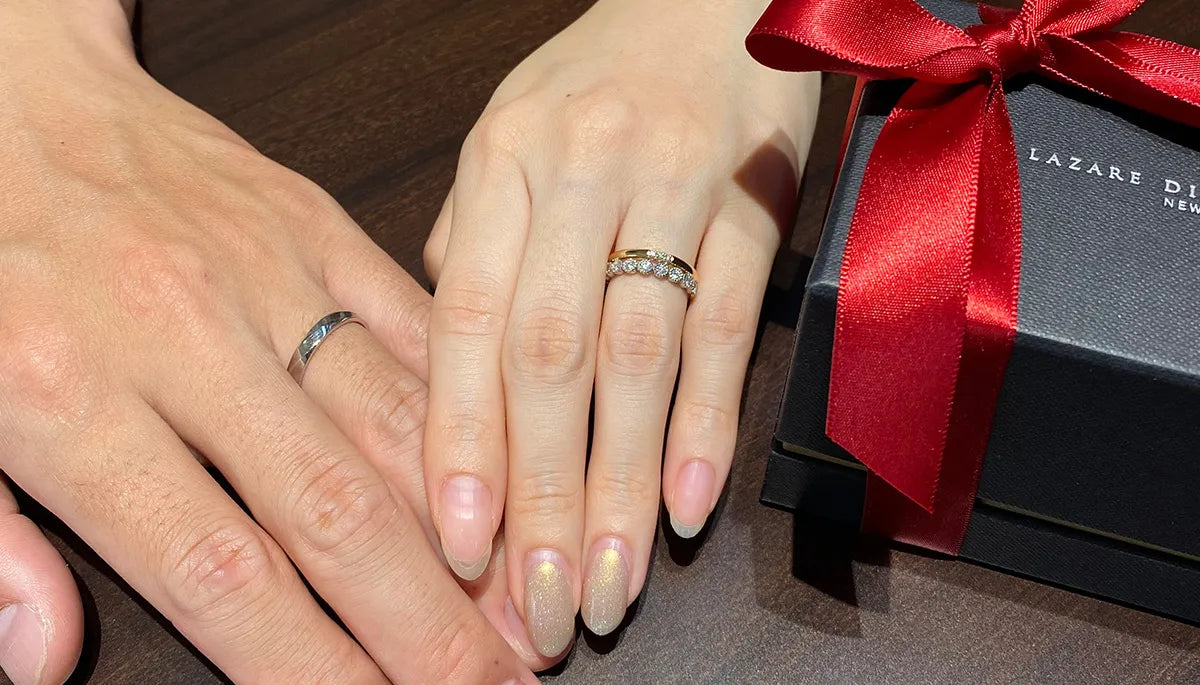 デザインにひとめぼれ！「ラザールダイヤモンド」を選びました