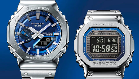 [G-SHOCK] フルメタルシリーズの青双璧『GM-B2100AD-2AJF / GMW-B5000D-2JF』が人気上昇中