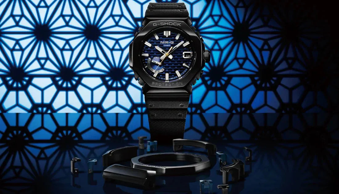 [G-SHOCK] 静謐の青を彩る精緻な組子細工『MRG-B2100R-2AJR』登場