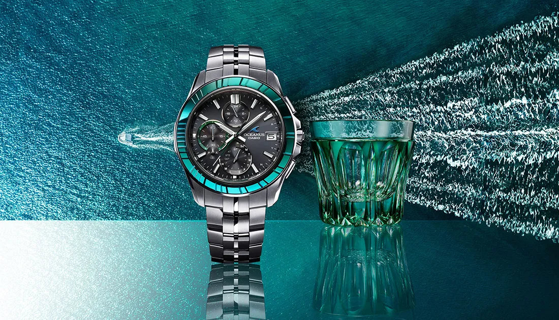 江戸切子 OCEANUS オシアナス20周年記念 世界限定1600本 OCW-S7000SG