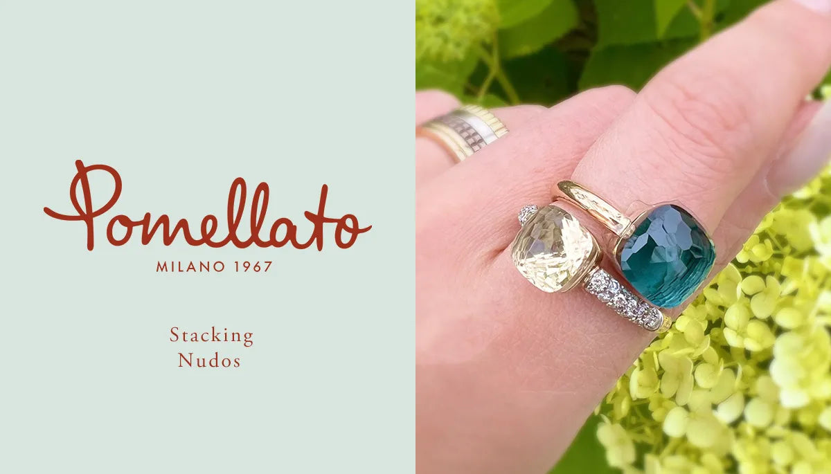 【ポメラート】名品ヌードリング💍人気のロンドンブルートパーズにどのストーン重ねづけする？
