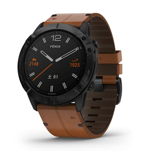 取り扱い終了 / fēnix 6X Sapphire Black DLC Leather band
