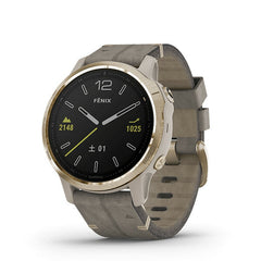 取り扱い終了 / fēnix 6S Sapphire Tundra Light Gold Leather band