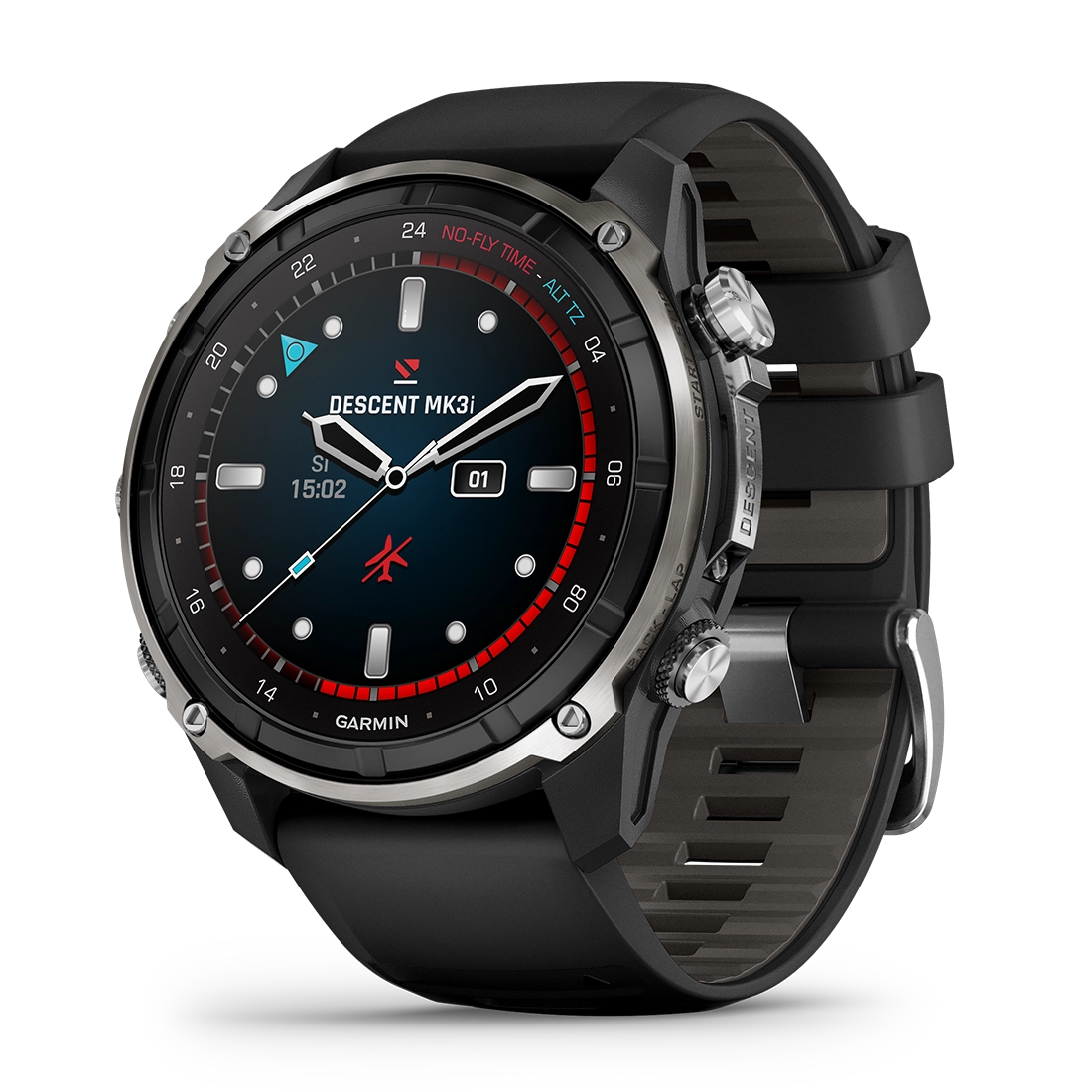 Descent Mk3i (ディセント) GPSダイビングコンピューター Black & Bare Titanium