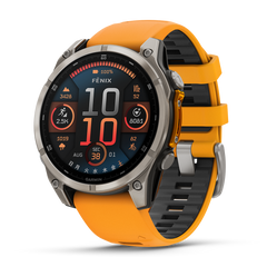 fenix 8 Sapphire AMOLED 47mm Ti / Orange 010-02904-17|ガーミン fenix 8 Sapphire AMOLED 47mm Ti / Orange 010-02904-17|ガーミン