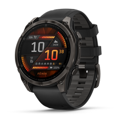 fenix 8 Sapphire AMOLED 47mm Ti Carbon Gray DLC / Black 010 fenix 8 Sapphire AMOLED 47mm Ti Carbon Gray DLC / Black 010