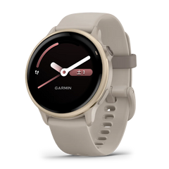 【予約注文】vivoactive 6 French Gray/Paloma Cream Gold