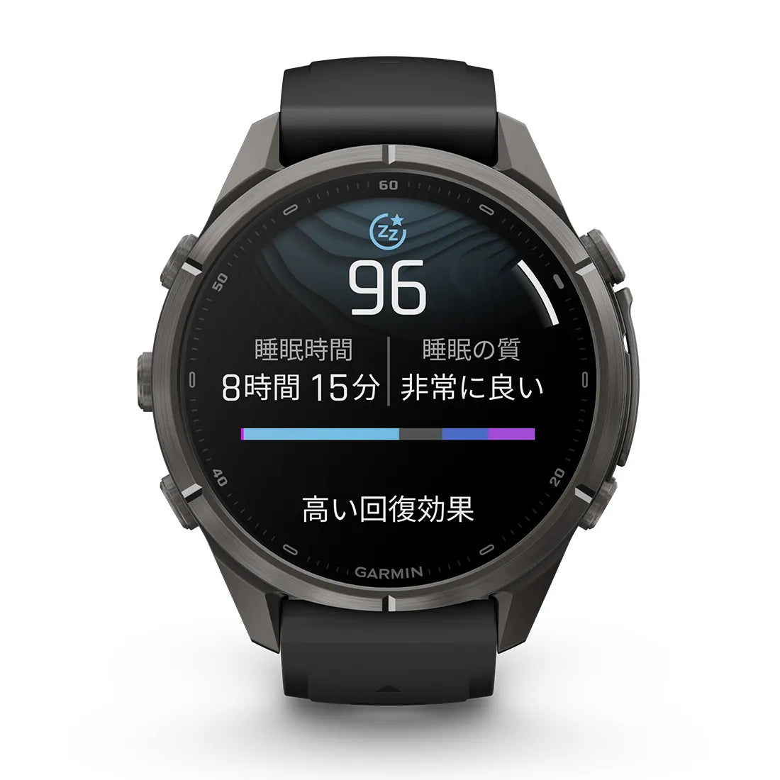 【予約注文】fenix 9 Pro Sapphire AMOLED 43mm DLC Ti / Black