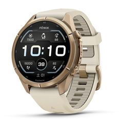 【予約注文】fenix 9 Pro Sapphire AMOLED 43mm Gold Ti / Cream