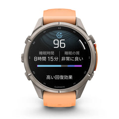 【予約注文】fenix 9 Pro Sapphire AMOLED 43mm Ti / Shell Pink