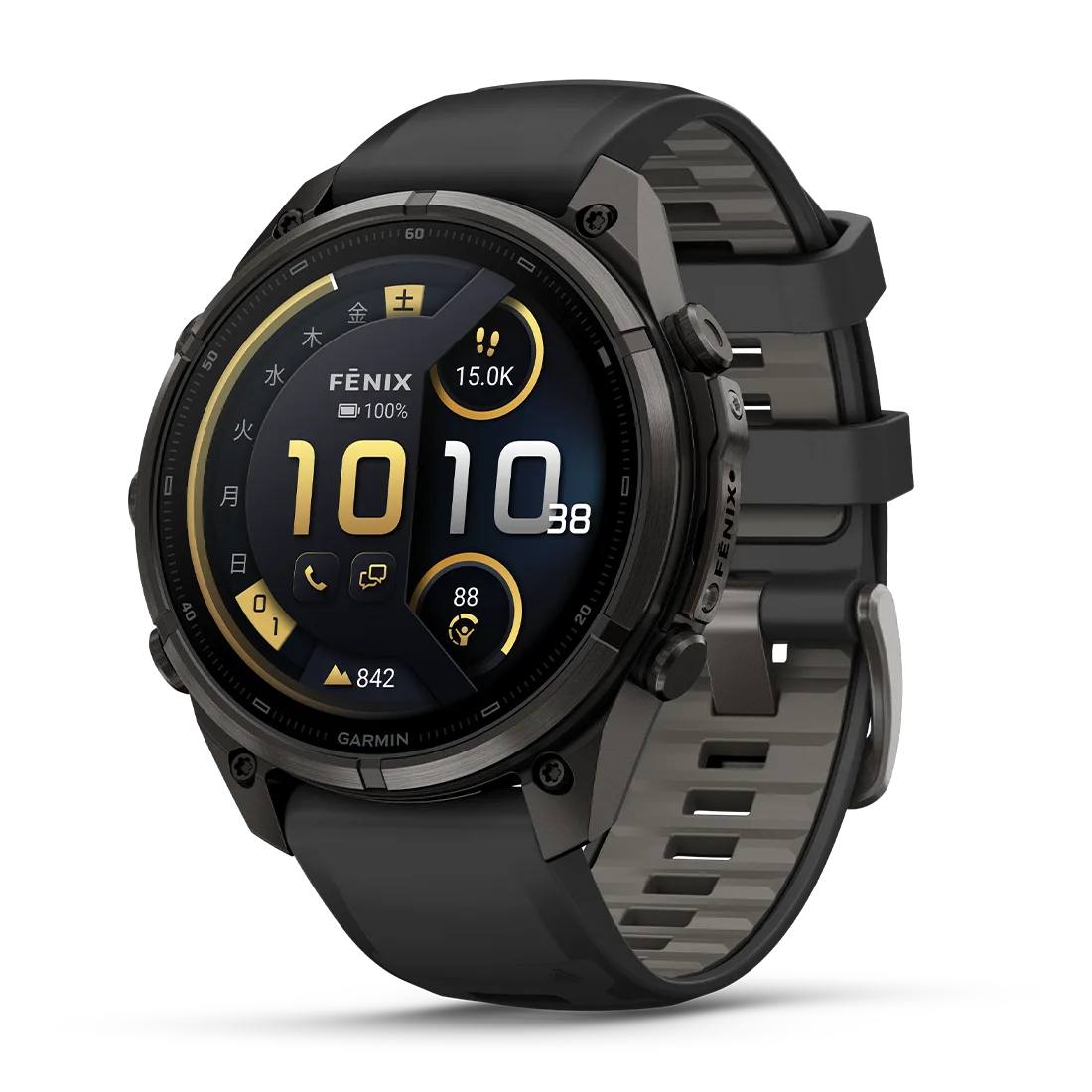 【予約注文】fenix 9 Pro inReach Sapphire AMOLED 47mm DLC Ti / Black