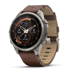 【予約注文】fenix 9 Pro inReach Sapphire AMOLED 47mm Ti / Leather Band
