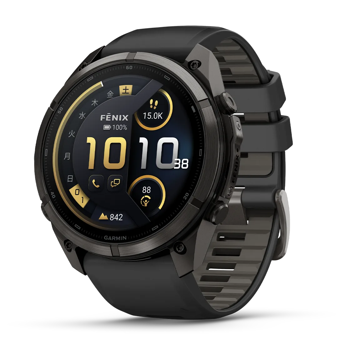 fenix 8 Sapphire AMOLED 51mm Ti Carbon Gray DLC / Black 010-02905 fenix 8 Sapphire AMOLED 51mm Ti Carbon Gray DLC / Black 010-02905