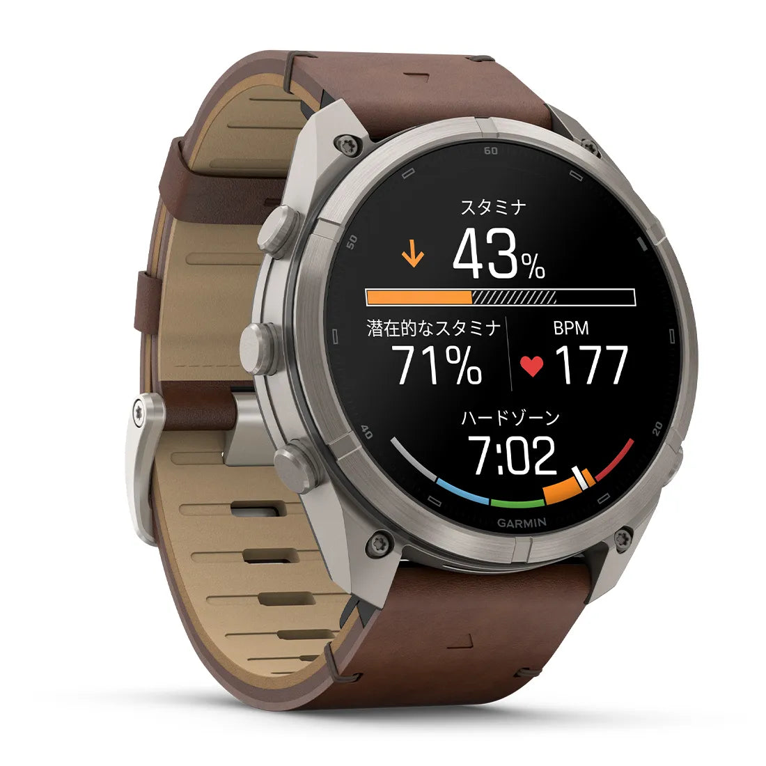 【予約注文】fenix 9 Pro inReach Sapphire AMOLED 51mm Ti / Leather Band