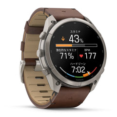 【予約注文】fenix 9 Pro inReach Sapphire AMOLED 51mm Ti / Leather Band