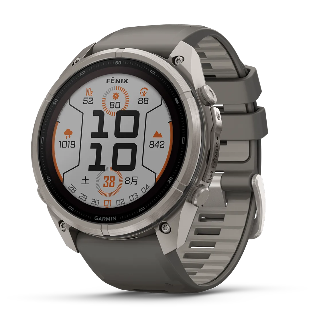 【予約注文】fēnix 9 Pro Sapphire Dual Power 51mm Ti / Pebble Gray