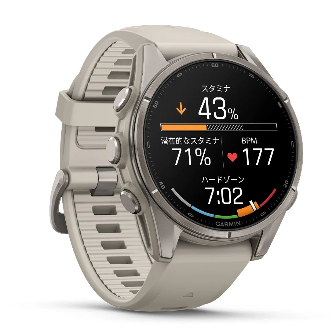 fenix 7S PRO Sapphire Dual Power Phoenix 7S Pro Soft Gold with Light Sand Band 010-02776-62
