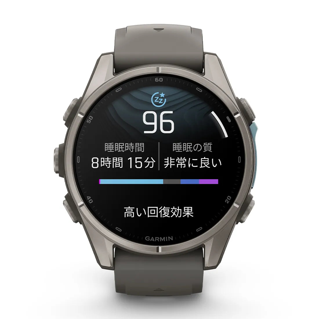 【予約注文】fēnix 9 Sapphire AMOLED 43mm Ti / Pebble Gray