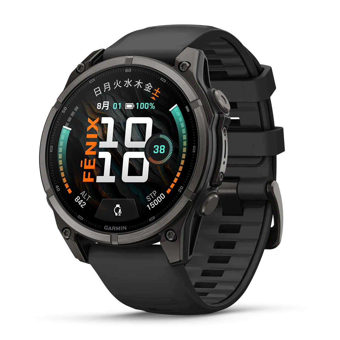 【予約注文】fēnix 9 Sapphire AMOLED 47mm DLC Ti / Black