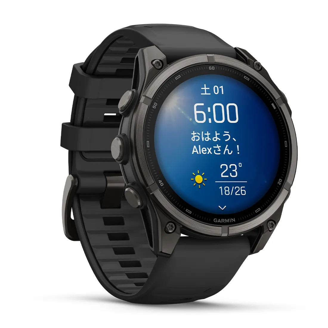 【予約注文】fēnix 9 Sapphire AMOLED 47mm DLC Ti / Black
