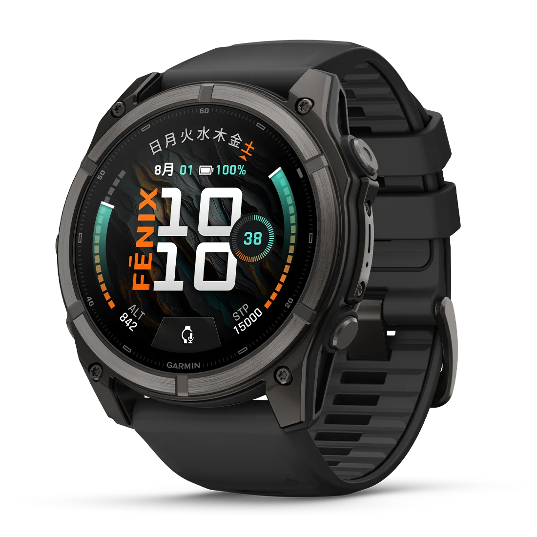 【予約注文】fēnix 9 Sapphire AMOLED 51mm DLC Ti / Black