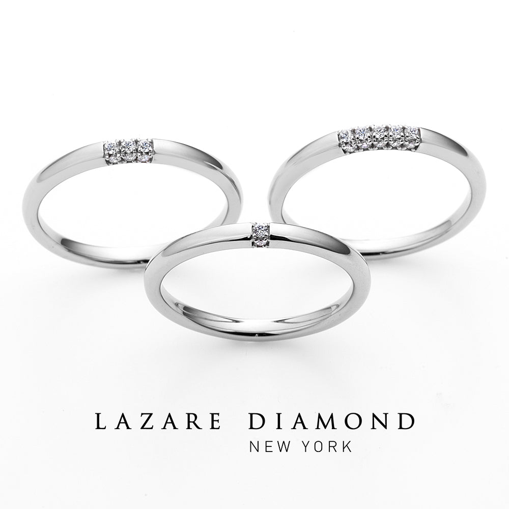 ラザールダイヤモンド 結婚指輪 スリーサイドリング