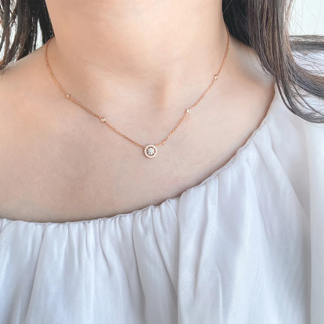 ジョイ ラウンドダイヤモンド ネックレス 0.20ct (04281-PG)|正規販売 ジョイ ラウンドダイヤモンド ネックレス 0.20ct (04281-PG)|正規販売