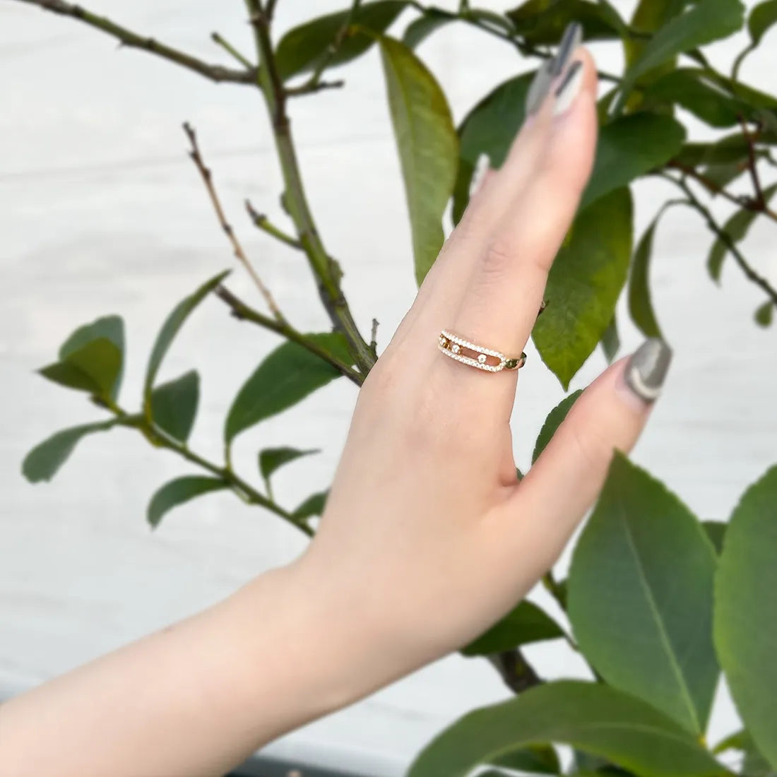 baby move pave ring
