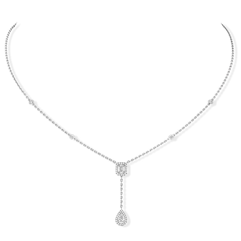 クラヴァット マイ ツイン  ネックレス  0.10ct × 2