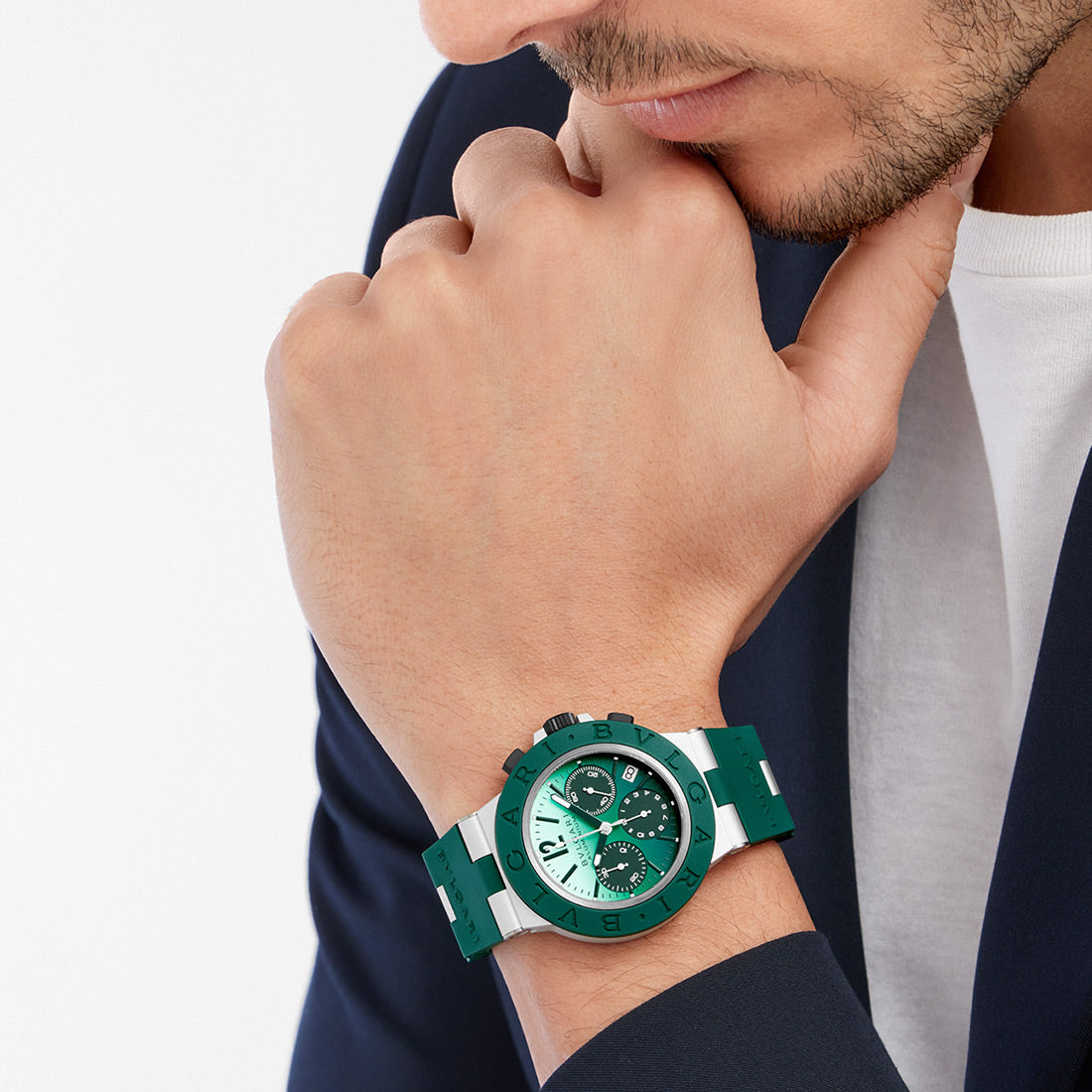 取り扱い終了 / ブルガリ アルミニウム エメラルド ウォッチ〈限定モデル〉