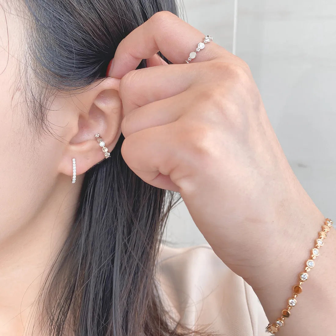 Gatsby hoop earrings XS