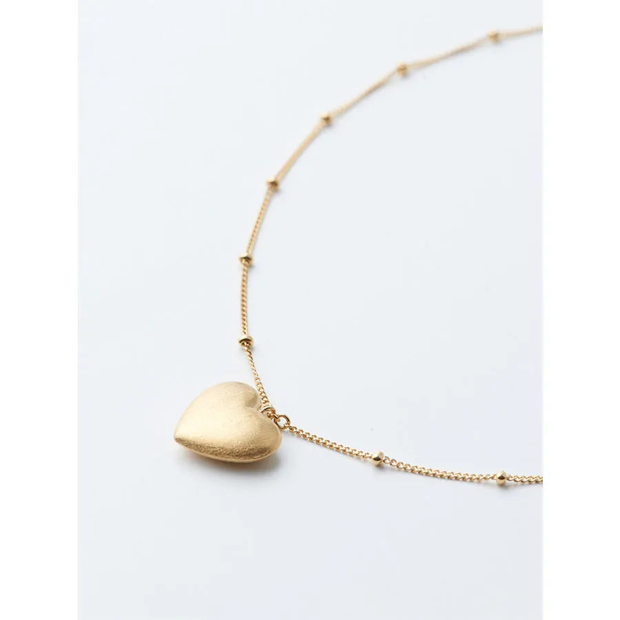 True Love ネックレススタッドチェーン40cm (ゴールドカラー)