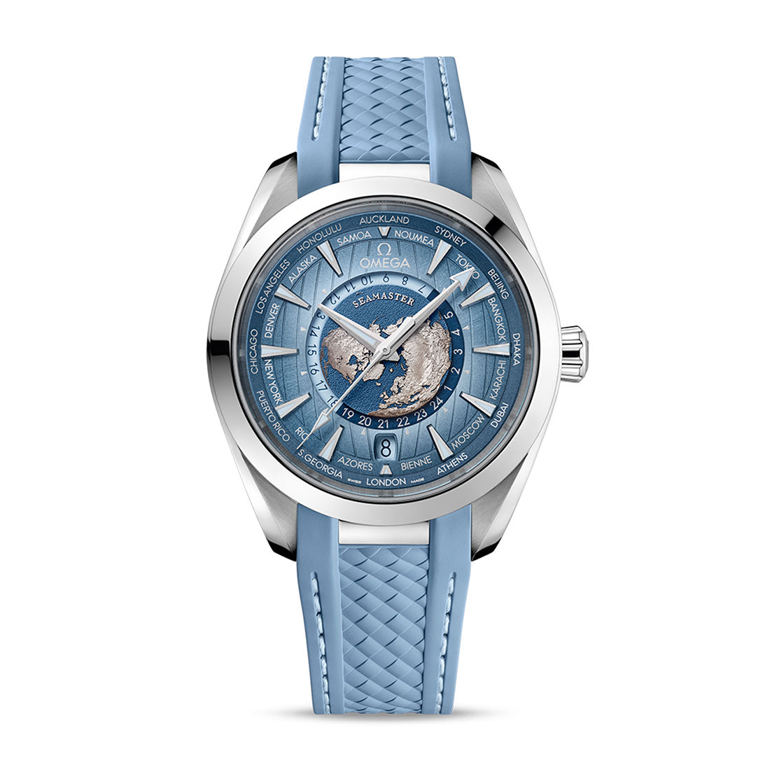 シーマスター アクアテラ ワールドタイマー サマーブルー 43MM