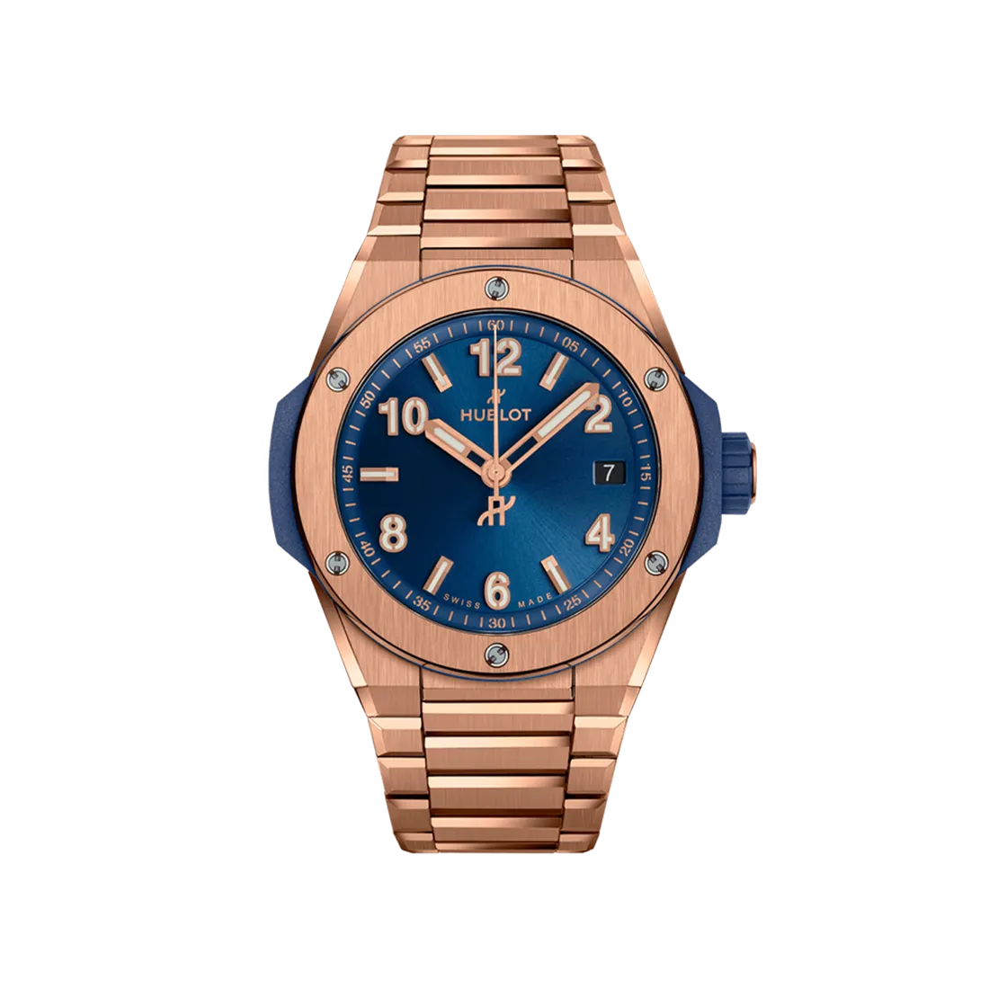 ビッグ・バン インテグレーテッド タイムオンリー キングゴールド ブルー 38mm (2024年モデル)