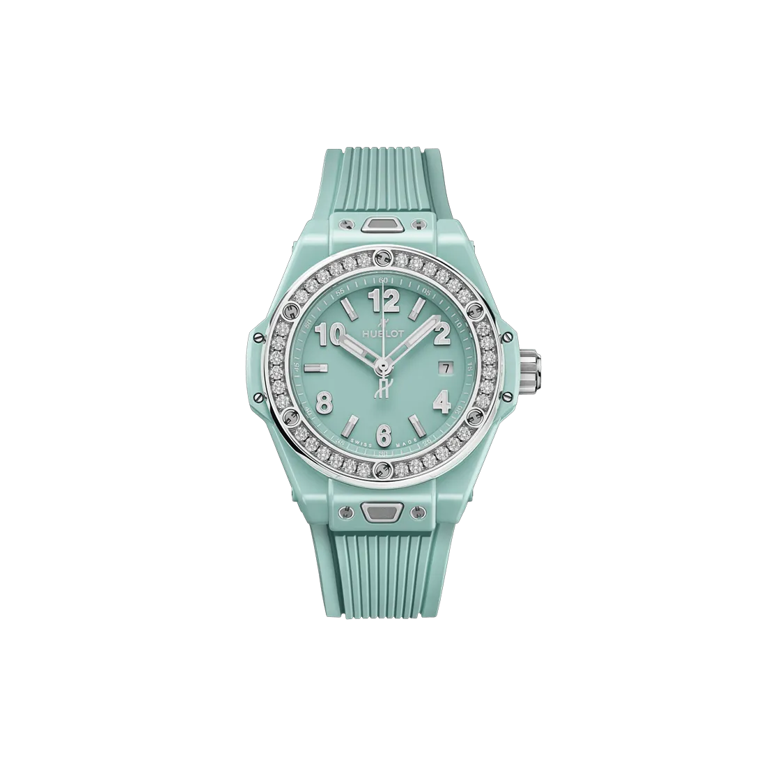 ビッグ・バン ワンクリック ミントグリーンセラミック ダイヤモンド 33mm (2025年モデル)