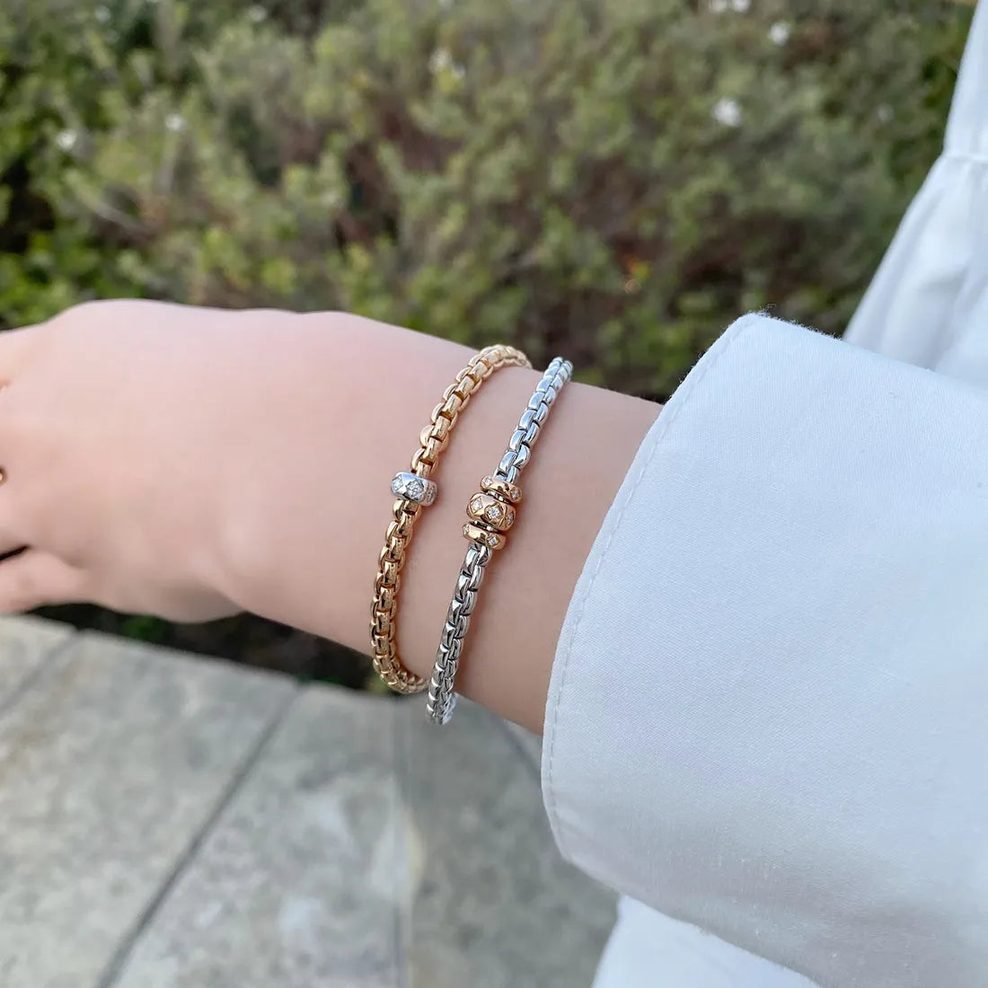 EKA Flex'it ブレスレット ロンバス ダイヤモンドセッティング