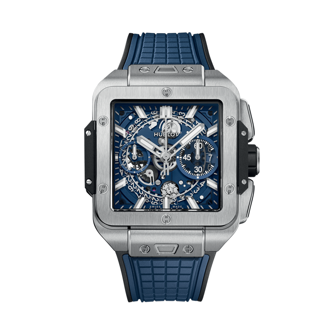 スクエア・バン ウニコ チタニウム ブルー 42mm (2024年モデル)