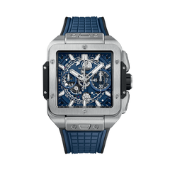 スクエア・バン ウニコ チタニウム ブルー 42mm (2024年モデル)