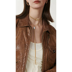 ARIA ダイヤモンドパヴェのスライドネックレス