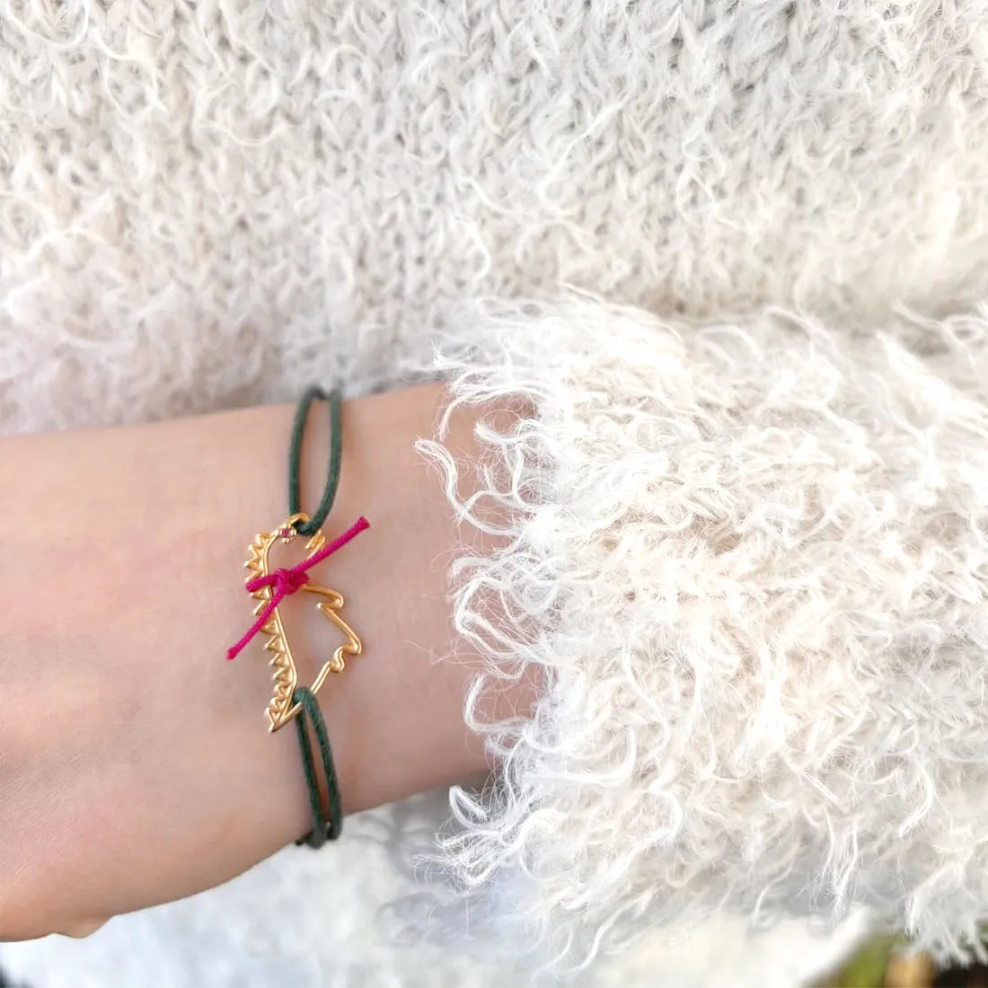 EYEEYEISUZU限定 DINO ルビー コードブレスレット (99 EYEEYEISUZU限定 DINO ルビー コードブレスレット (99