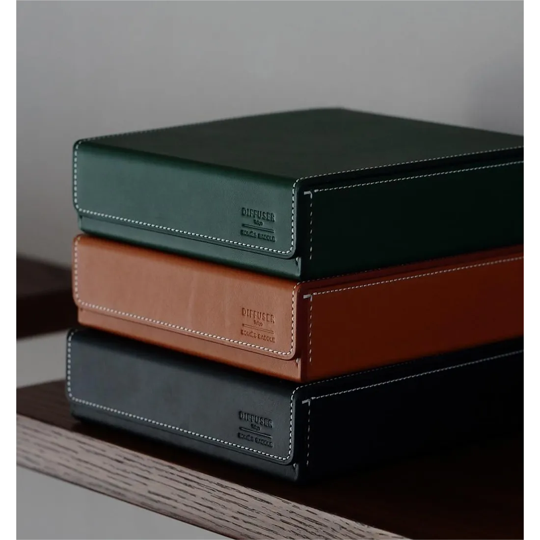 CRAFTMANSHIP COLLECTION BOX FOR 3 / SOMES SADDLE / Black & Dark Red