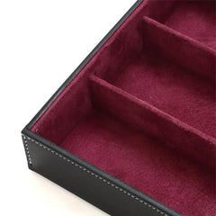 CRAFTMANSHIP COLLECTION BOX FOR 3 / SOMES SADDLE / Black & Dark Red