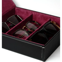 CRAFTMANSHIP COLLECTION BOX FOR 3 / SOMES SADDLE / Black & Dark Red