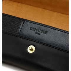 PATCHWORK LEATHER EYEWEAR CASE / SOMES SADDLE / Black - flap type