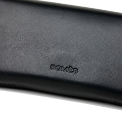 PATCHWORK LEATHER EYEWEAR CASE / SOMES SADDLE / Black - flap type