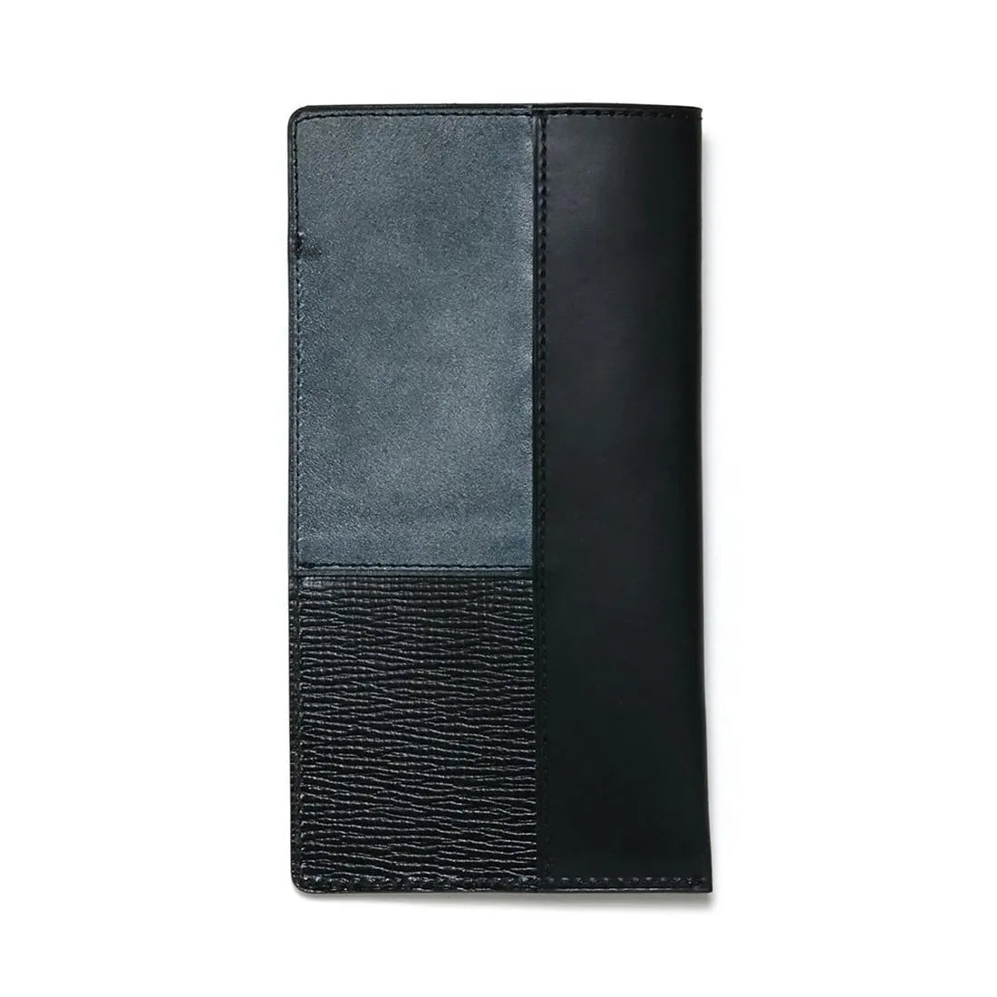 PATCHWORK LEATHER INNER POCKET EYEWEAR CASE / SOMES SADDLE / Black - flap type