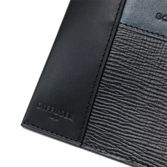 PATCHWORK LEATHER INNER POCKET EYEWEAR CASE / SOMES SADDLE / Black - flap type