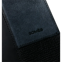 PATCHWORK LEATHER INNER POCKET EYEWEAR CASE / SOMES SADDLE / Black - flap type
